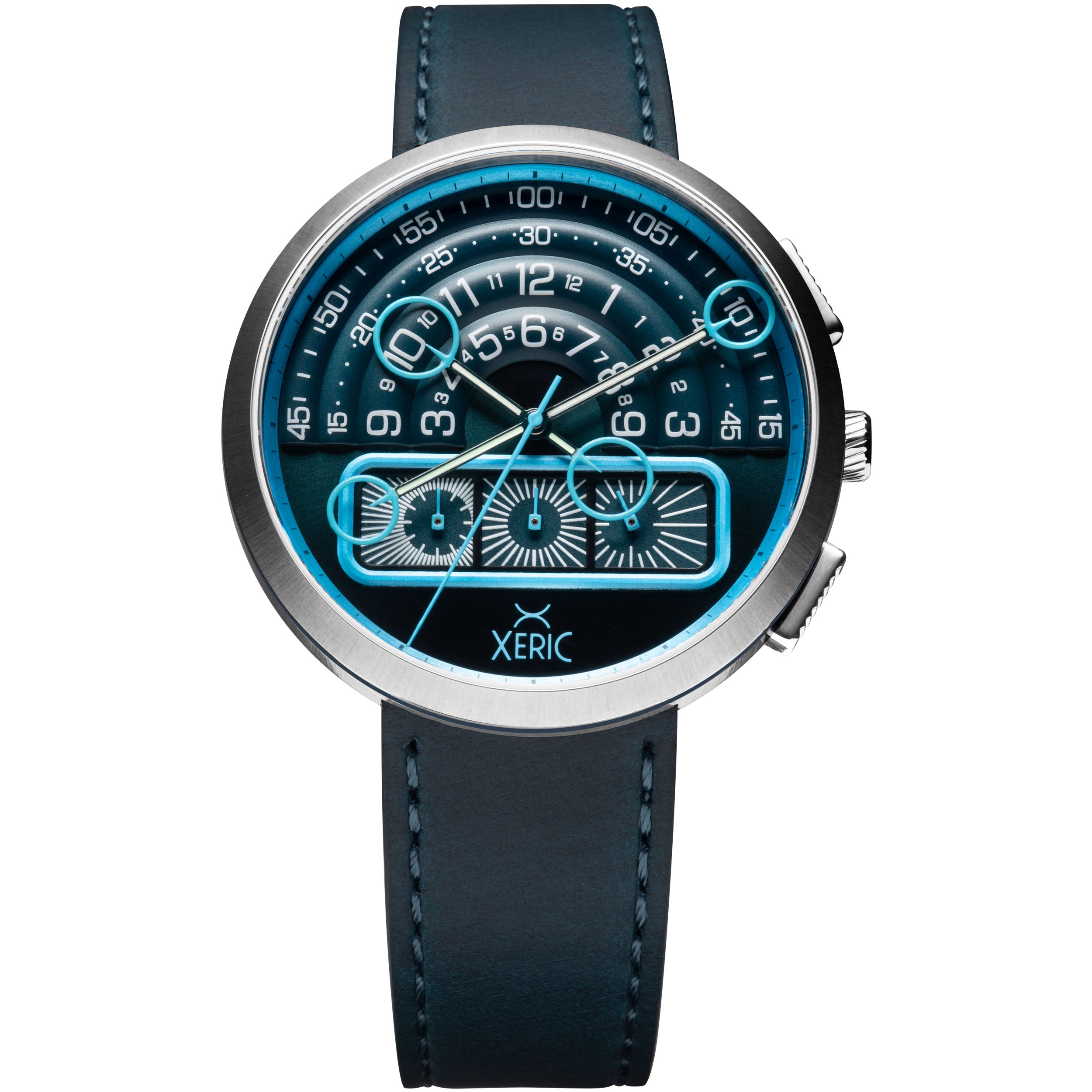 Halograph II Chrono Blue Steel | Xeric.com – Xeric Watches